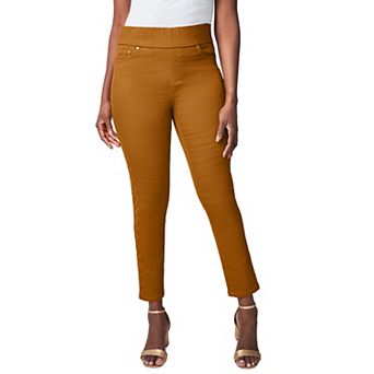 Jessica London Women's Plus Size Comfort Waist Scalloped Ankle Jean