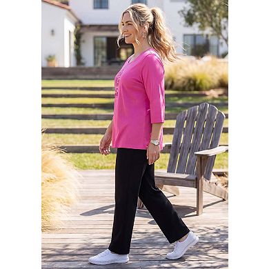 Catherines Women's Plus Size Scoopneck Breast Cancer Awareness Tee