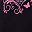 Black Scroll Heart
