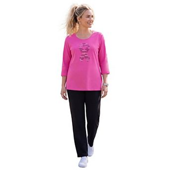 Catherines Women's Plus Size Scoopneck Breast Cancer Awareness Tee