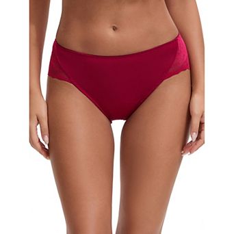 Women's Lace Mid-Waisted Full Coverage Briefs HI-Cut Leak Proof Ladies Underpants