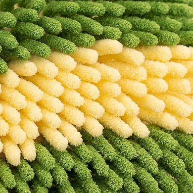 2Pcs Fluffy Chenille Ball Hand Towels with Hanging Loops, Quick Drying Soft Absorbent Towel 7"x7"
