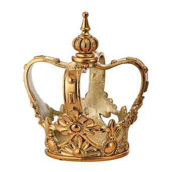 11" Resin Royal Court Crown Elegant Christmas Decoration
