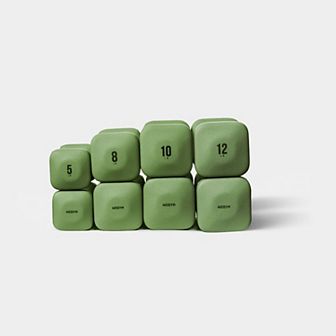 WeGym PreWeGym SafeGrip Dumbbells Medium Set - 5, 8, 10, 12 lbs