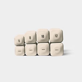 WeGym PreWeGym SafeGrip Dumbbells Medium Set - 5, 8, 10, 12 lbs