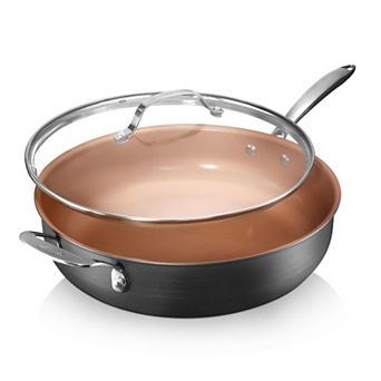 Gotham Steel 5.5-qt Ti-Ceramic Nonstick Deep Saute Pan with Helper Handle