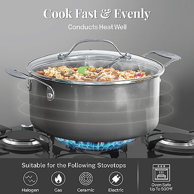 Gotham Steel 8-pc. Hard-Anodized Aluminum Nonstick Cookware Set