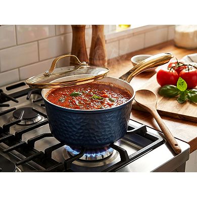 Gotham Steel Hammered 10-pc. Ceramic Nonstick Cookware Set