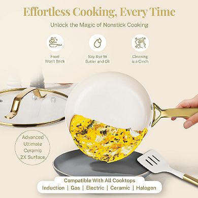 Gotham Steel Modern Collection 15-pc. Ceramic Nonstick Cookware Set