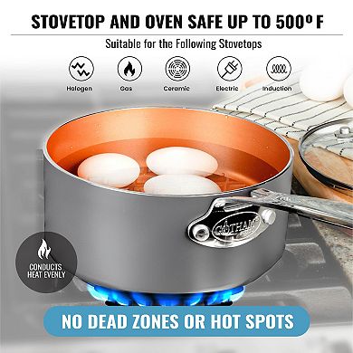 Gotham Steel 13-pc. Hard Anodized Aluminum Nonstick Cookware & Bakeware Set