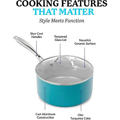 Gotham Steel 15-pc. Ceramic Nonstick Cookware Set