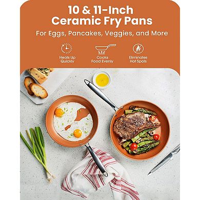 Gotham Steel Professional 2-pc. Hard-Anodized Aluminum Nonstick Frying Pan Set