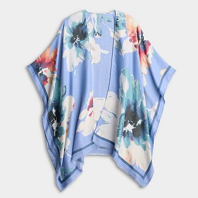 Women's Nine West Super Soft Floral Ruana