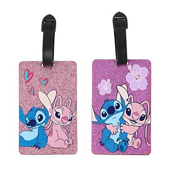 Disney's Stitch & Angel 2 pc Luggage Tag Set