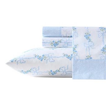 Laura Ashley Floral Ribbon Sheet Set