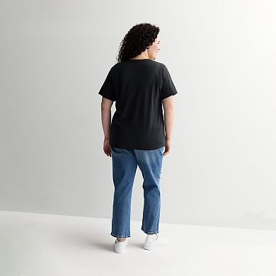 Plus Size Missy XOXO Sequin Short Sleeve Tee