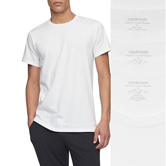 Men's Calvin Klein Cotton Classics Short Sleeve Crewneck T-Shirts 3 pk