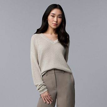 Women's Simply Vera Vera Wang V-Neck Sweater