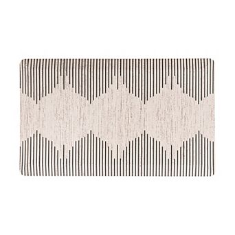 World Rug Gallery Bohemian Stripe Cushioned Anti-Fatigue Mat
