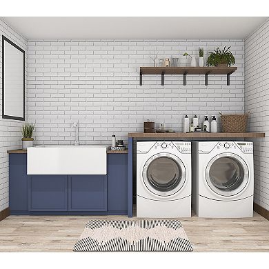 World Rug Gallery Bohemian Stripe Cushioned Anti-Fatigue Mat