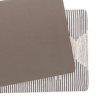 World Rug Gallery Bohemian Stripe Cushioned Anti-Fatigue Mat