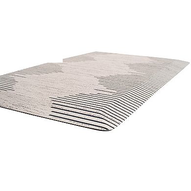 World Rug Gallery Bohemian Stripe Cushioned Anti-Fatigue Mat