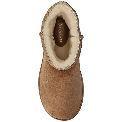 Journee Tarla Women's Sherpa-Lined Comfort Slipper Booties
