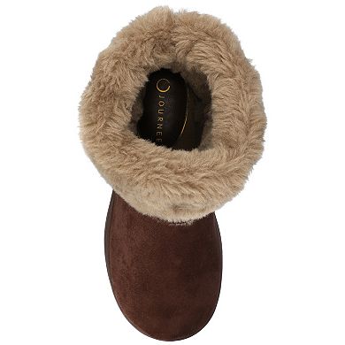 Journee Thada Women's Faux Fur Slipper Boots