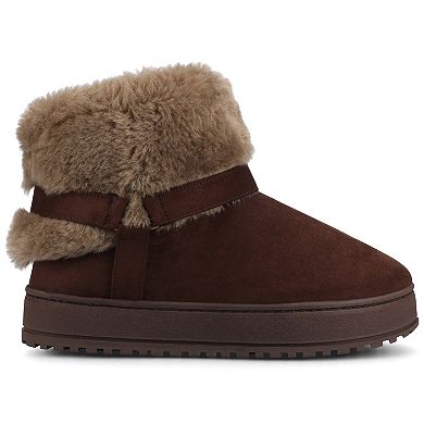 Journee Thada Women's Faux Fur Slipper Boots