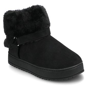 Journee Thada Women's Faux Fur Slipper Boots