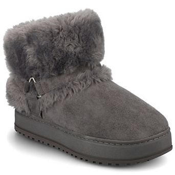 Journee Thada Women's Faux Fur Slipper Boots
