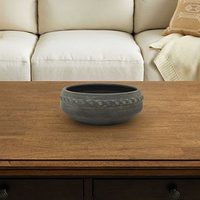 Everyday Decor Braided Ceramic Bowl Table Decor