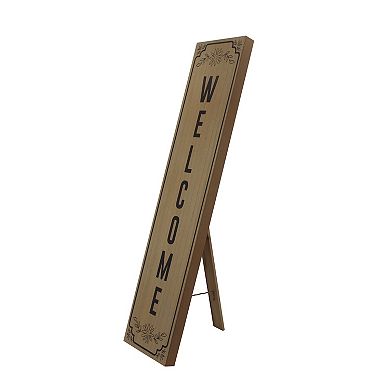 Everyday Decor "Welcome" Simple Porch Leaner Floor Decor