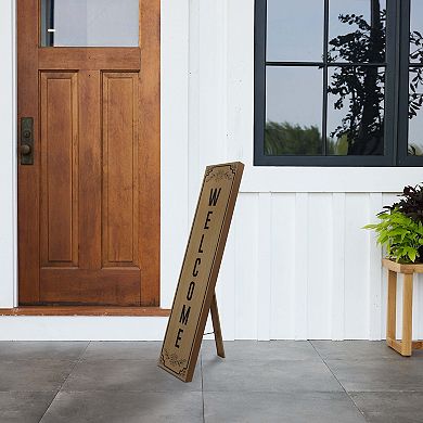 Everyday Decor "Welcome" Simple Porch Leaner Floor Decor