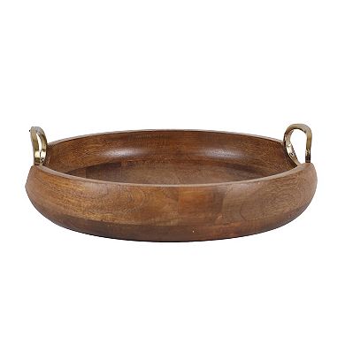 Everyday Decor Modern Mixed Material Decorative Bowl Table Decor