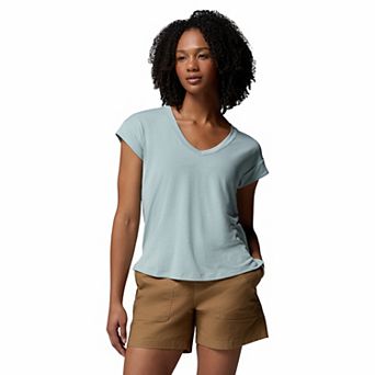 Women's Columbia V-Neck Short Sleeve Tee
