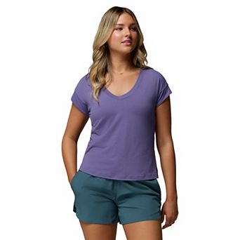Women's Columbia V-Neck Short Sleeve Tee