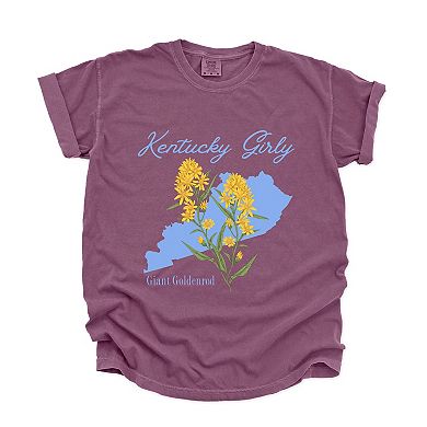 Simply Sage Market Kentucky Girly Flower Garment Dyed Tee