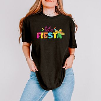 Simply Sage Market Let's Fiesta Colorful Garment Dyed Tee
