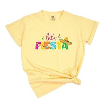 Simply Sage Market Let's Fiesta Colorful Garment Dyed Tee