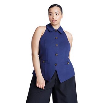 ELOQUII Women's Plus Size Halter Vest Top