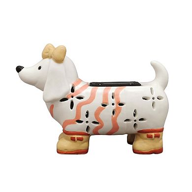 Sonoma Goods For Life® Spring Dog Solar Lantern Outdoor Decor