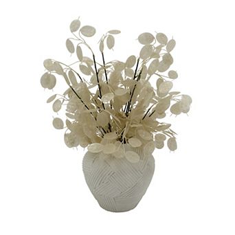 Everyday Decor Artificial Lunaria Textured Vase