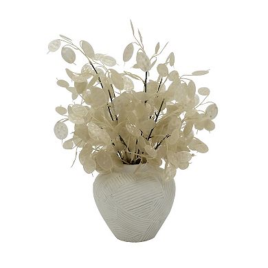 Everyday Decor Artificial Lunaria Textured Vase