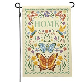 Sonoma Goods For Life® "Home" Welcome Butterfly Garden Flag
