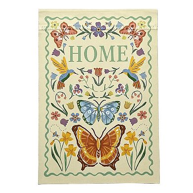 Sonoma Goods For Life® "Home" Welcome Butterfly Garden Flag