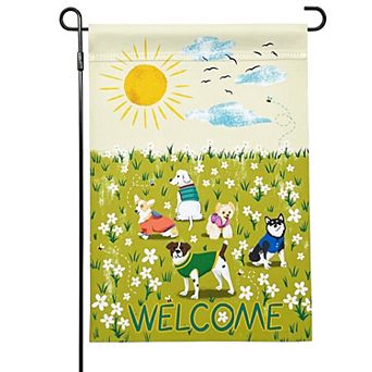 Sonoma Goods For Life® "Welcome" Dogs Garden Flag