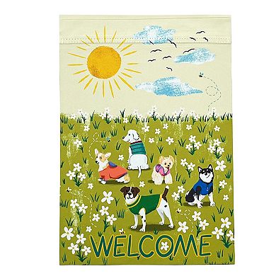 Sonoma Goods For Life® "Welcome" Dogs Garden Flag