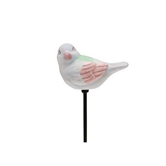 Sonoma Goods For Life® Ceramic Bird Pot Stake Outdoor Decor 6.5-inch