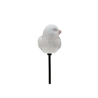 Sonoma Goods For Life® Ceramic Bird Pot Stake Outdoor Decor 6.5-inch